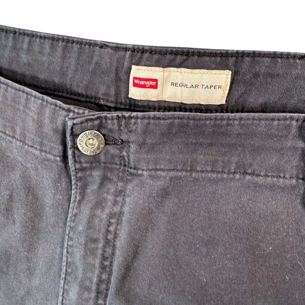 Wrangler Mens Black‎ Cargo Pants Regular Taper Gorpcore Utility Workwear 41x31